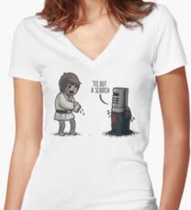 Camiseta entallada de cuello en V 'Es sólo un rasguño