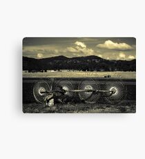 Field Tiller (duotone) Canvas Print