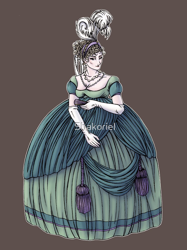 Viscountess Garvestone - Regency Fashion Illustration by Shakoriel
