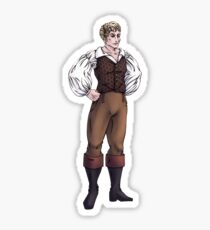 Lord Sebastian Bramdale - Regency Fashion Illustration Sticker