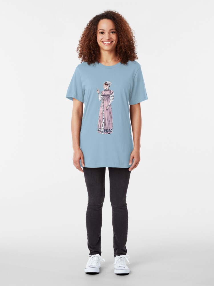 Alternate view of Lady Tabitha Newick - Regency Fashion Illustration Slim Fit T-Shirt