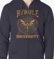 Hyrule Universität Hoodie mit Reißverschluss