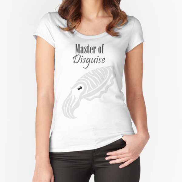 Master of Disguise - Tribalish Cuttlefish (for light-colored items) Fitted Scoop T-Shirt