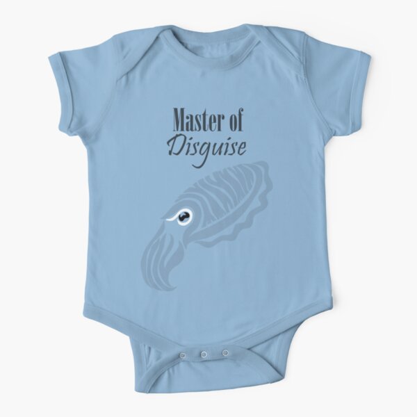 Master of Disguise - Tribalish Cuttlefish (for light-colored items) Short Sleeve Baby One-Piece