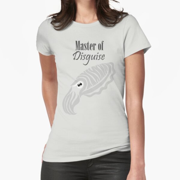 Master of Disguise - Tribalish Cuttlefish (for light-colored items) Fitted T-Shirt