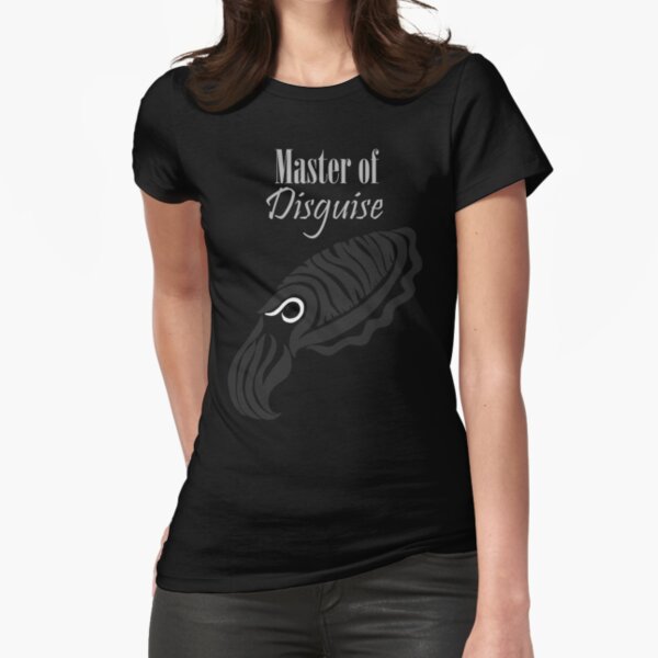 Master of Disguise - Tribalish Cuttlefish (for dark-colored items) Fitted T-Shirt