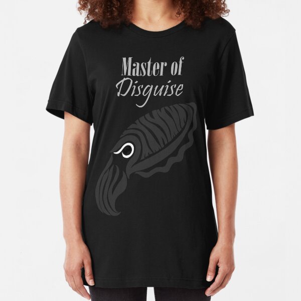Master of Disguise - Tribalish Cuttlefish (for dark-colored items) Slim Fit T-Shirt