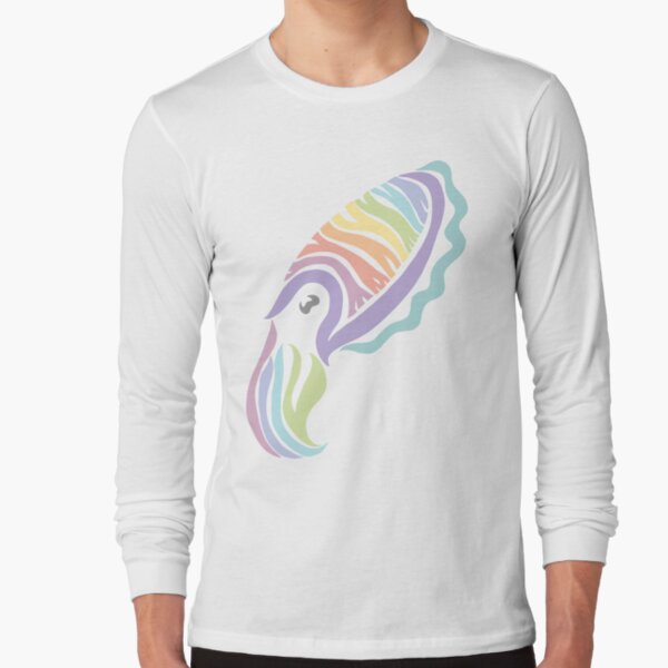 Deep-sea Pastel - Tribalish Cuttlefish Long Sleeve T-Shirt