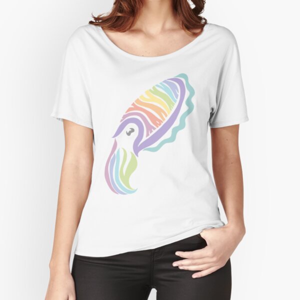 Deep-sea Pastel - Tribalish Cuttlefish Relaxed Fit T-Shirt