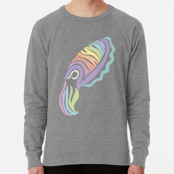 Deep-sea Pastel - Tribalish Cuttlefish Lightweight Sweatshirt