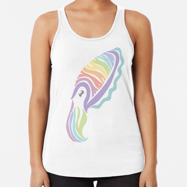 Deep-sea Pastel - Tribalish Cuttlefish Racerback Tank Top
