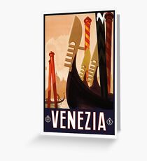 Vintage Italian Travel Poster Greeting Card