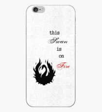This SWAN is on FIRE iPhone Case