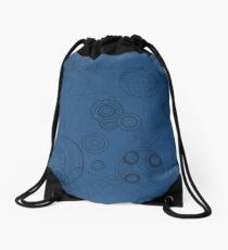 Gallifrey Pattern - Blue Drawstring Bag