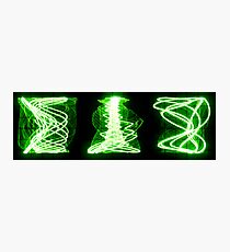 Oscilloscope Vortex Triptych Photographic Print