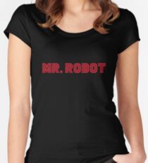 MR. ROBOT Women's Fitted Scoop T-Shirt