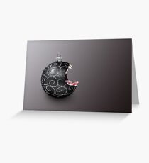 Scary Bauble Greeting Card