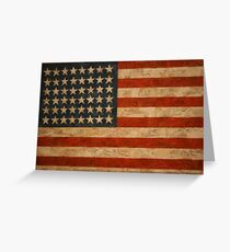 American Flag by Jasper Johns Greeting Card