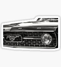 close up of Ford Mustang Sticker