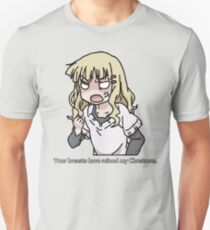 Your breasts have ruined my christmas! (Yuru yuri) Unisex T-Shirt