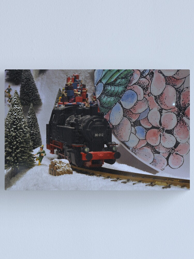 Alternate view of Christmas is arriving Canvas Print