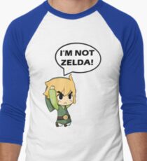 I'm Not Zelda Men's Baseball ¾ T-Shirt