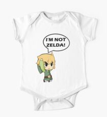 Body de manga corta para bebé No soy Zelda