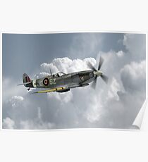 Polish Spitfire Ace Poster