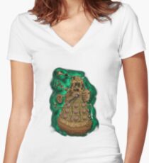 Dalek Women's Fitted V-Neck T-Shirt