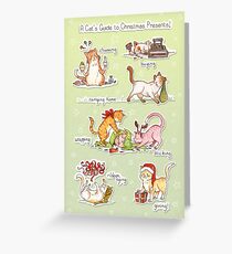 A Cat's Guide to Christmas Presents Greeting Card