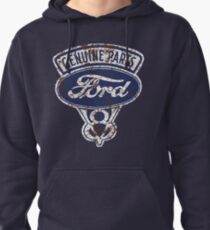 Oil Stained Ford Sign Pullover Hoodie