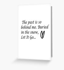 Let It Go Greeting Card