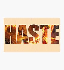 Haste Photographic Print