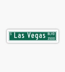 Las Vegas Blvd. "The Strip", Street Sign, Las Vegas, Nevada Sticker