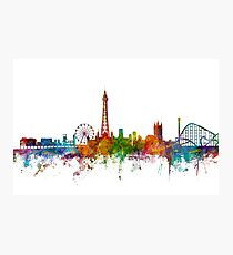 Blackpool England Skyline Photographic Print