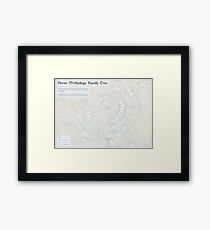 Norse Mythology Family Tree (Infographic) Framed Print