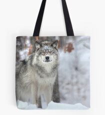 ...when a wolf cross your path ... ( see Large !! ) Tote Bag