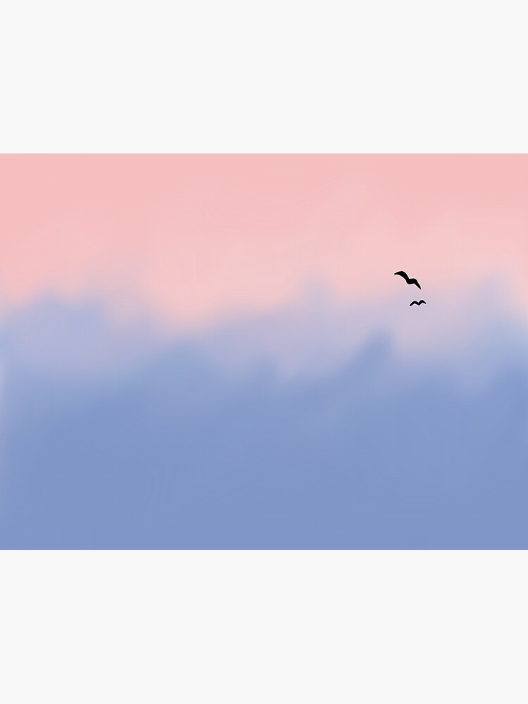 Rose Quartz And Serenity Sky Poster