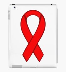 HIV and AIDS Red Awareness Ribbon iPad Case/Skin