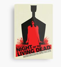 George A. Romero's Night of the Living Dead Movie Poster Metal Print