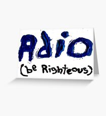 Tarjeta de felicitación Adio