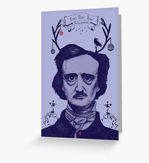 Poe! Poe! Poe! Greeting Card