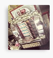 Vintage Diner Musikbox Metalldruck
