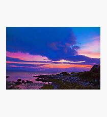 Ireland. Galway. Galway Bay. Sunset. Photographic Print