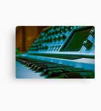 Synthesizer Synth Keys and Knobs Canvas Print