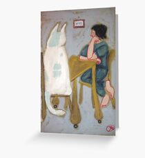 iphone Kitty Case by jacinta stephenson as cint clare Greeting Card