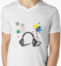Music Men's V-Neck T-Shirt