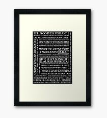 The Love Song of J. Alfred Prufrock 2 Framed Print