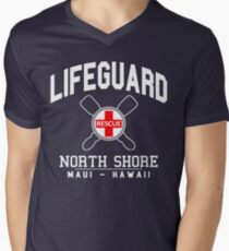Lifeguard - North Shore - MAUI, Hawaii Men's V-Neck T-Shirt