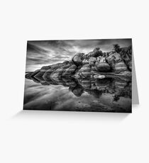 Burst-BW Greeting Card